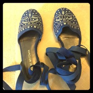 Stuart Weitzman laceup espadrilles
